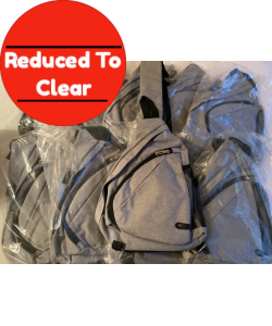 10 X Crossbody Sports Sling Bags - Grey